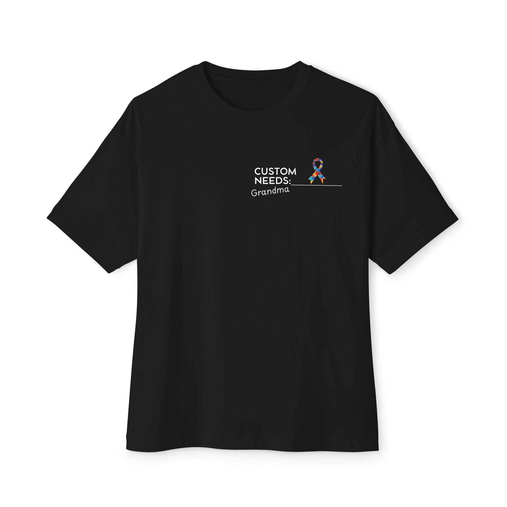 Autism Support T-Shirt for Grandma | Small Logo Design